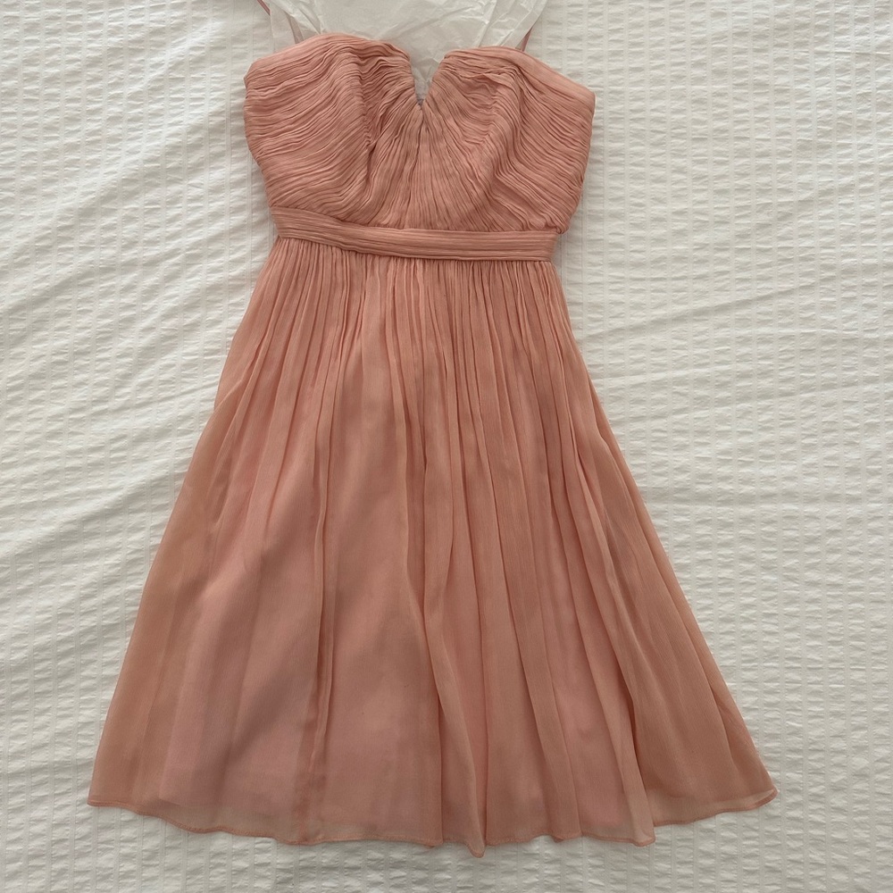JCrew Blush Strapless Dress, Size 00